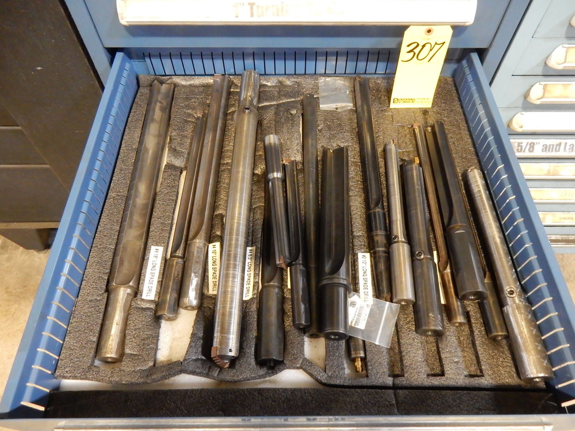 CONTENTS OF DRAWER - SPADE DRILLS