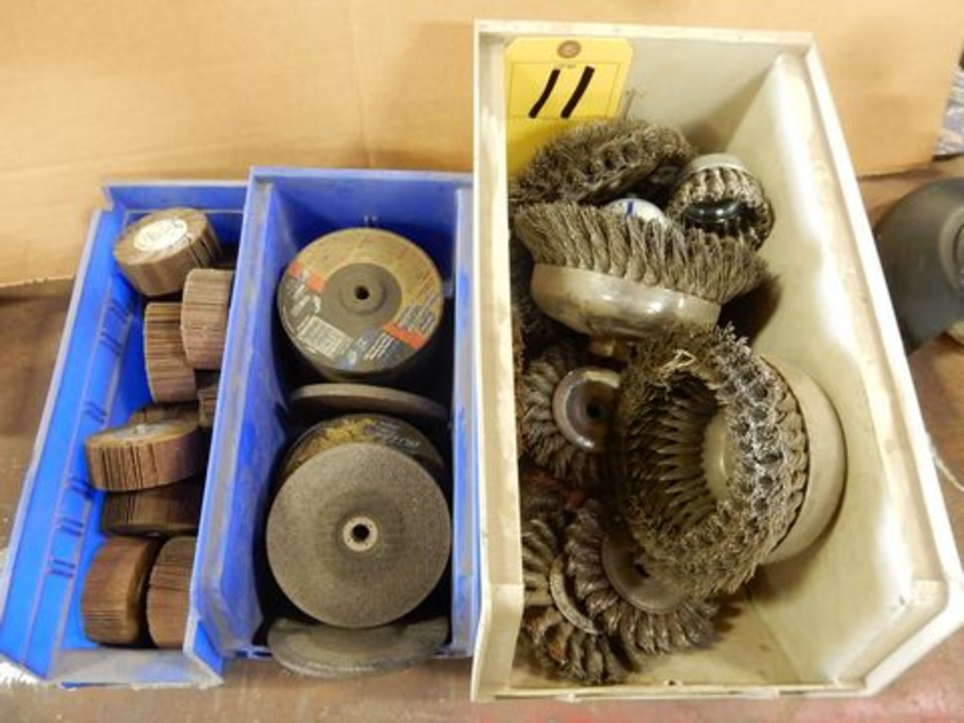 LOT WIRE BRUSHES & GRINDING WHEELS