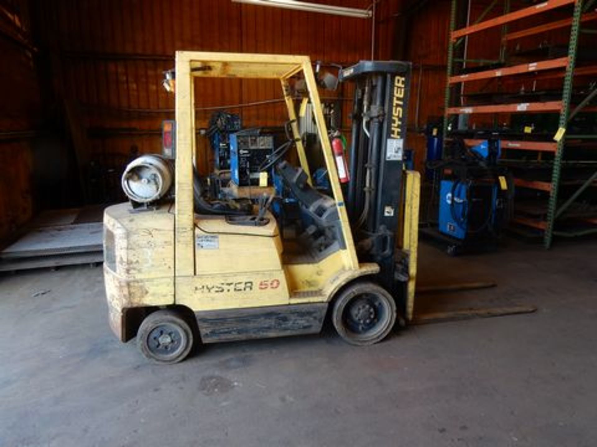 5000 LB. HYSTER FORKLIFT, M# HYSTER 50, S/N N/A, 8,110 HOURS