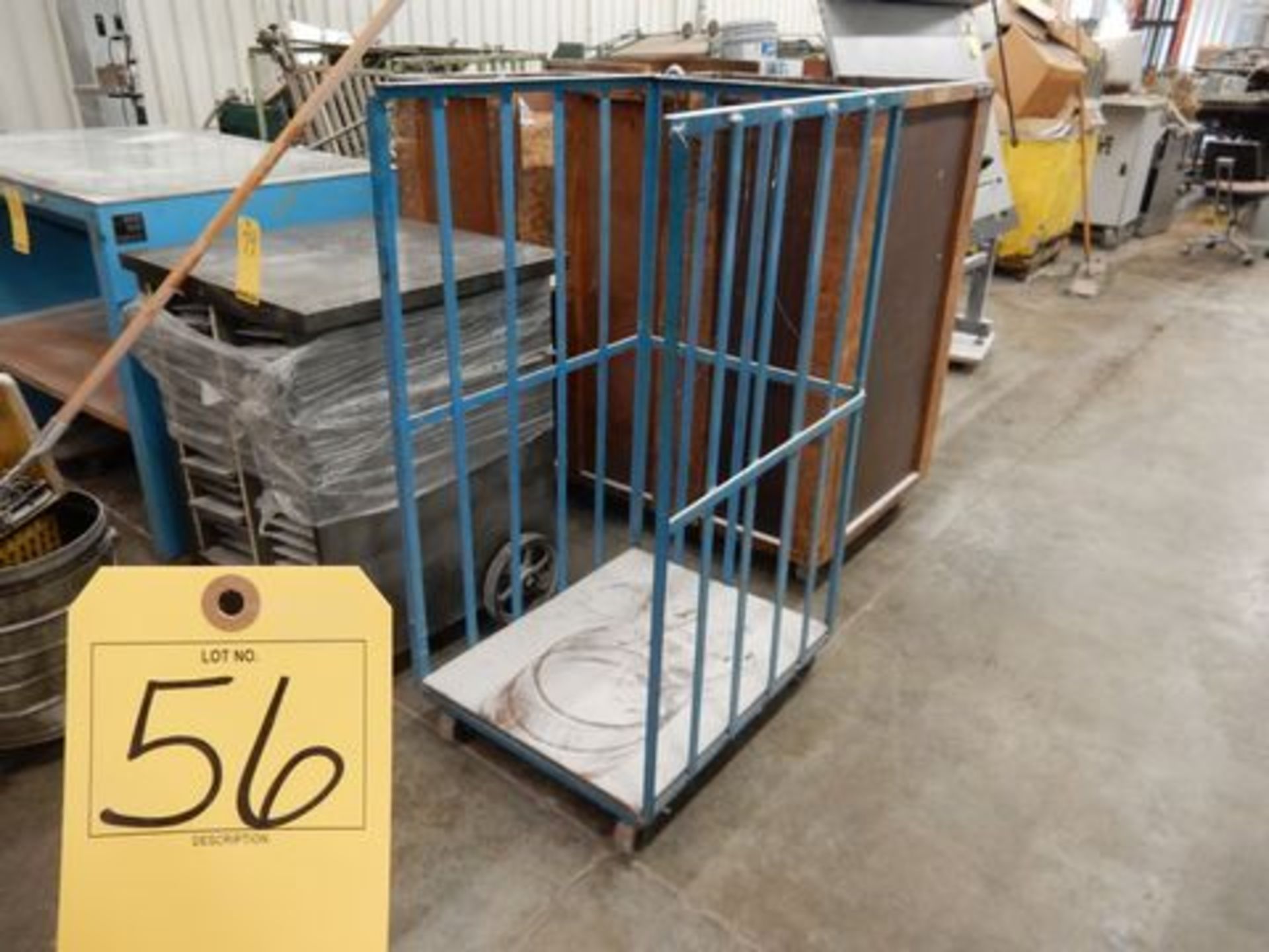 LOT METAL FRAME PAPER CARTS