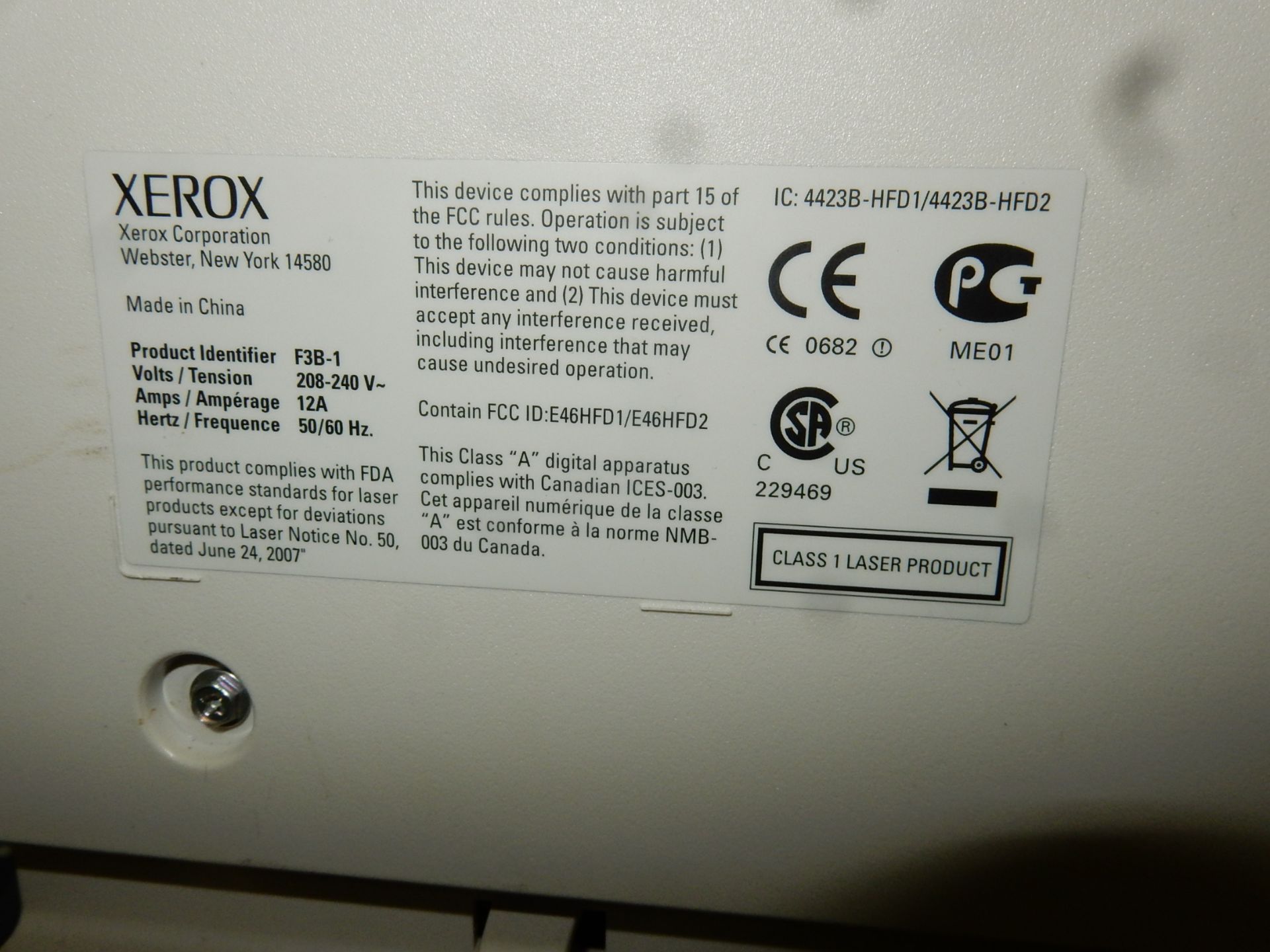 XEROX 700i DIGITAL COLOR PRESS, PROD. IDENTIFIER # F3B-1, EX700i CONTROL CONSOLE - Image 5 of 5
