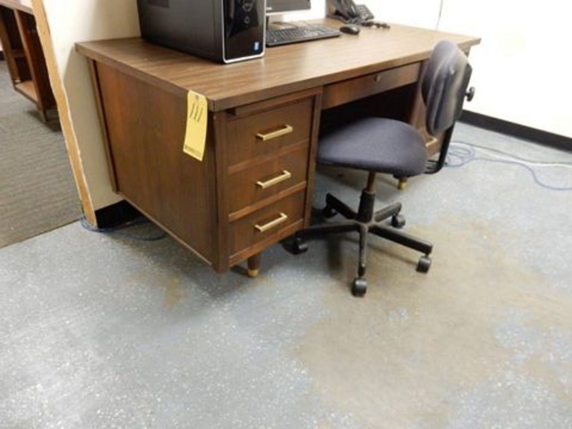 LOT (2) WOOD DESKS