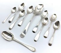 18th Century silver dessert spoon London 1769 Maker Robert Sallam,