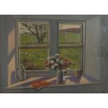 D H (20th Century) 'Evening Lakeland Sunlight Through the Cottage Window' oil signed with initials