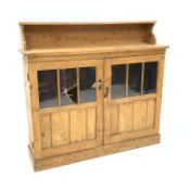 Farmhouse style pine side cabinet,