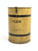 Late 19th century tin flour bin,