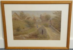 Edward C Booth (British 1821-post 1893): 'Beamsley, Yorkshire', watercolour, signed and dated 1888,