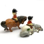 John Beswick Thelwell figure 'Learner' and another 'Kick Start' Condition Report &