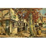 Guy Lipscombe (British 1881-1952): 'A Kentish Village', oil,
