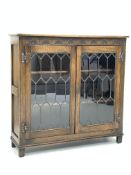 20th century medium oak bookcase,