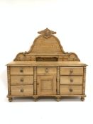 Victorian pine dresser,