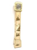 Early 20th century chinoiserie grandmother clock by Elliott,