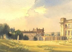 Colin Britton (British 1947- ): 'Statue in the Garden Duncombe Park' watercolour,