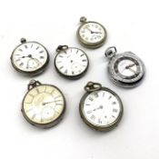 Victorian open faced pocket watch in silver case Chester 1872, another silver cased pocket watch,
