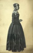 Victorian School Full length portrait of a girl,