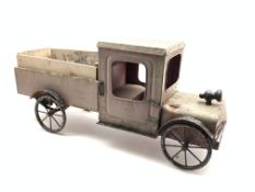 Painted metal toy lorry,