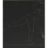 Eric Gill (British 1882 -1940) wood engraving 'The Tennis Player' 371/480 14cm x 13cm with