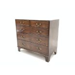 George III mahogany chest,