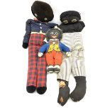 Dean's Rag Book Mr Golly doll H33cm and two others