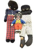 Dean's Rag Book Mr Golly doll H33cm and two others