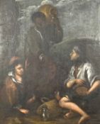 After Bartolome Esteban Murillo, 2 peasant boys and a negro boy, oil on panel, 17th/18th Century,