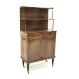 Regency rosewood chiffonier side cabinet,