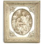 Fairestware composition oval panel of classical figures 62cm x 54cm Condition Report &