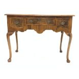 18th century style walnut side table,