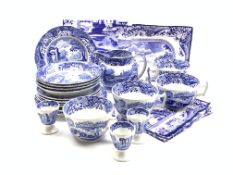 Spode Italian pattern breakfast set comprising four bowls, four cups and saucers,