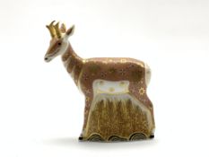 Royal Crown Derby 'Pronghorn Antelope' paperweight, limited edition 624/950,