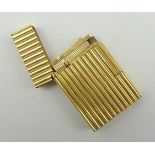 DuPont gold plated lighter with accessories