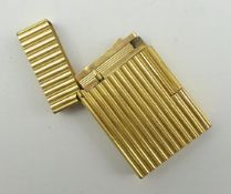 DuPont gold plated lighter with accessories