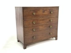 Regency mahogany secretaire chest,