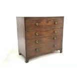 Regency mahogany secretaire chest,