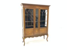 Edwardian mahogany display cabinet,