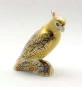 Royal Crown Derby 'Citron Cockatoo' paperweight,