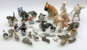 Collection of Russian made models of animals,