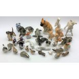 Collection of Russian made models of animals,