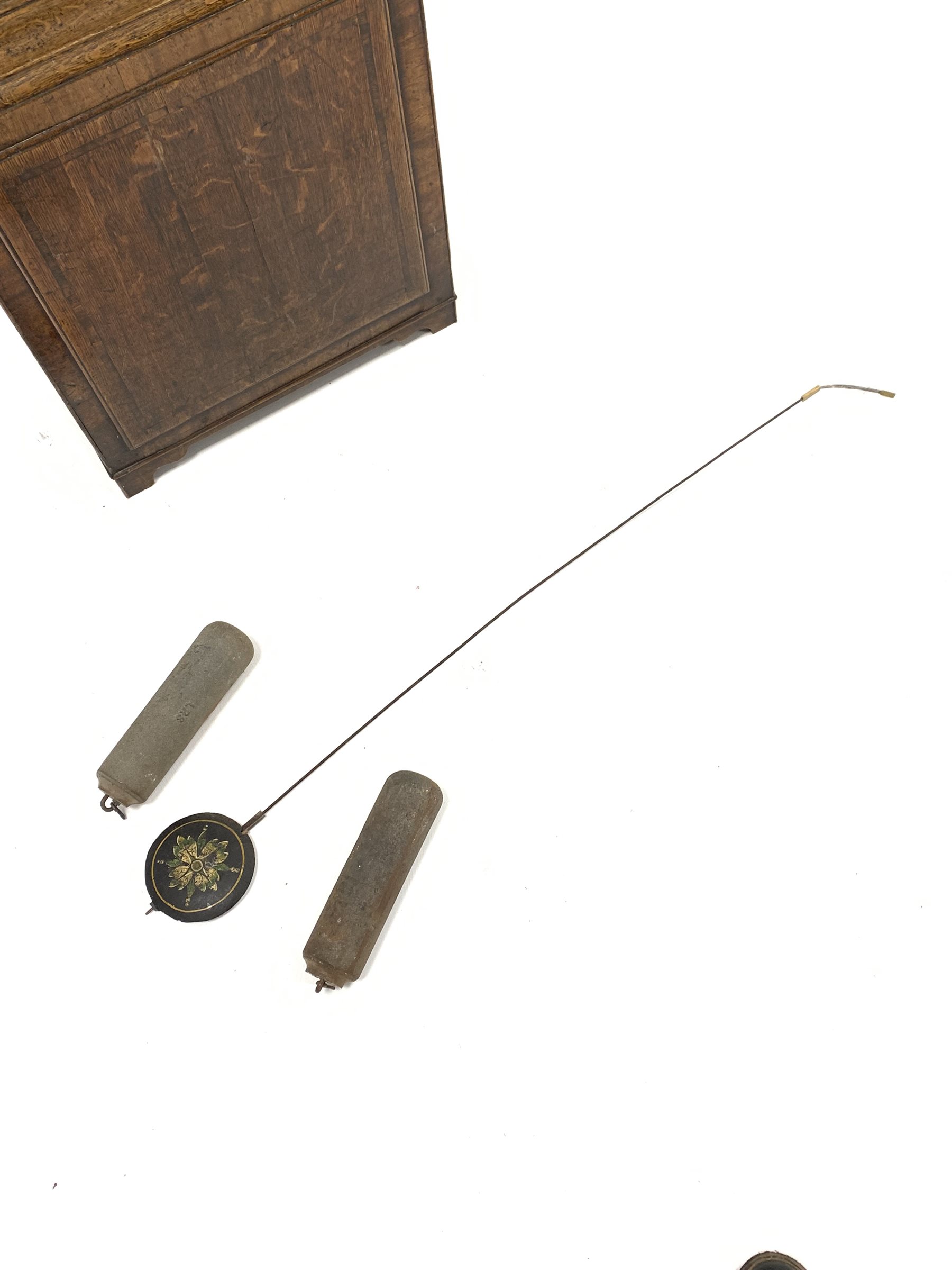 Early 19th century oak long case clock, - Image 9 of 10