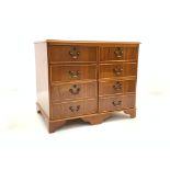 20th century yew wood filling cabinet,