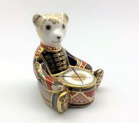 Royal Crown Derby 'Drummer Bear' paperweight,