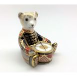 Royal Crown Derby 'Drummer Bear' paperweight,