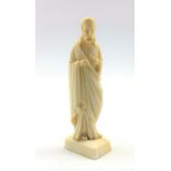 Early 20th Century carved ivory figure of Jesus Christ H10cm Condition Report & Further