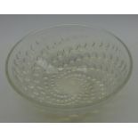 Rene Lalique 'Volutes' opalescent glass bowl,