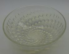 Rene Lalique 'Volutes' opalescent glass bowl,