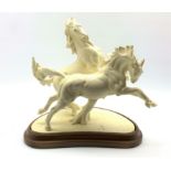 Royal Worcester group 'Galloping Horses' by Doris Lindner No.