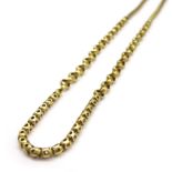 Early 20th century 15ct gold (tested) fancy link muff chain Condition Report & Further