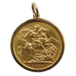 1898 gold full sovereign Sydney mint mark,