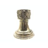 York Minster limited edition silver dwarf candlestick,