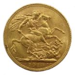 1913 gold full sovereign Condition Report & Further Details <a href='//www.